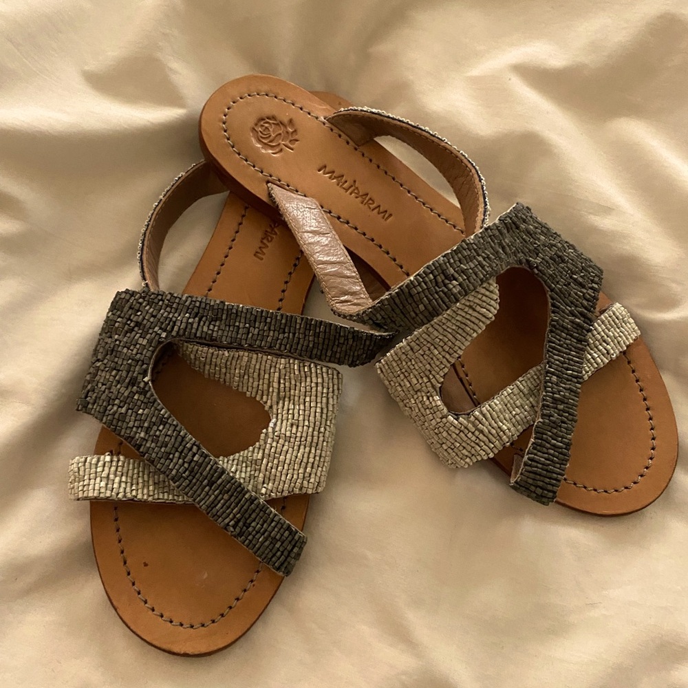 Maliparmi Hand Beaded Sandal Size 40/US 9.5